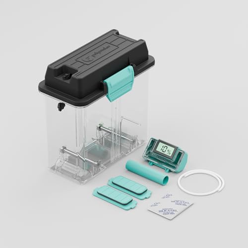 polymaker 3d printing filament storage box - polydryer box for continuous filament sealing and protection 3d printer filament holder compatible with pa nylon pla pvb petg abs tpu 175mm 285mm