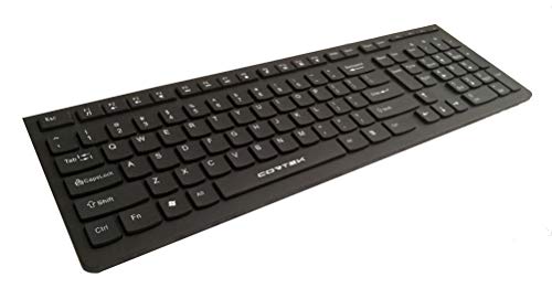 Clavier USB Cortek noir à touches plates : l'essentiel bureautique chic