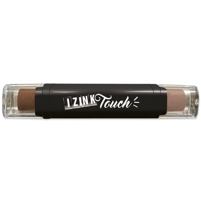 Aladine Izink Touch Ink Pad - 8cm Two-Tone Fast Drying Pigment Ink For Stamping (Ocean Color)