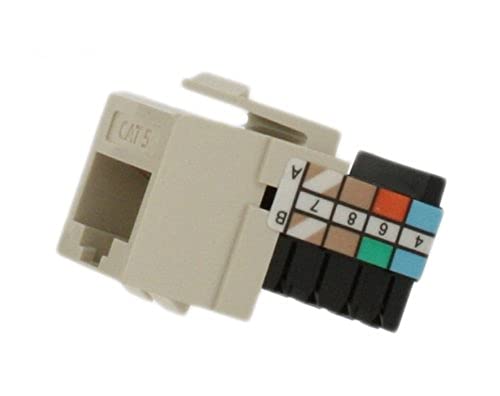 Leviton CAT 5 QuickPort Connector 41108-RT5 Light Almond