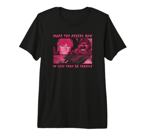 T-shirt Chewbacca Star Wars Manga Kessel Run, le cadeau parfait pour un anniversaire