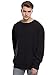 Produktbild Urban Classics Herren Pullover Oversized Sweatshirt Open Edge Crewneck Pulli,, Farbe black, Größe M
