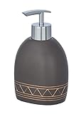 WENKO Seifenspender Etrusk - Flüssigseifen-Spender Fassungsvermögen: 0.3 l, Polyresin, 9 x 15 x 7...