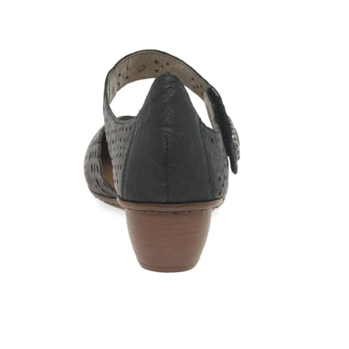 Rieker Women's High 43753 Low Shoes, Black, 7.5 AU3