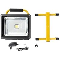 Greenice Foco Proyector LED 30W 3.000Lm 6000ºK IP65 Batería Recargable 30.000H [UPL-FL30W]