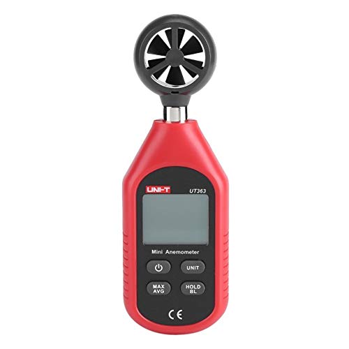 Anémomètre numérique compact avec thermomètre météo et testeur multi-unités