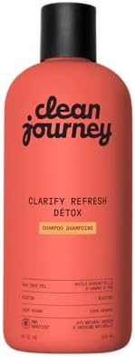 cleanjourney Clarifying Shampoo for Oily Hair & Oily Scalp, Tea Tree Essential Oil & Biotin, Deep Clean Lightweight Volume, EWG Verified, Vegan, Citrus Zing Scent, 473 mL