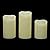 CANDLE CHOICE Battery Operated Flameless Candles with Remote Timer Real Wax Realistic Flickering Fake Electric LED Pillar Candles for Wedding Christmas Party Decorations Table Centerpieces 3 Pack