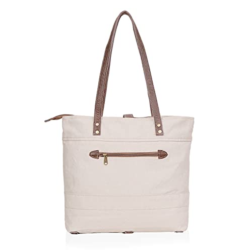 Bolso Tote de lona reciclada Creative Leather Art miniatura 6