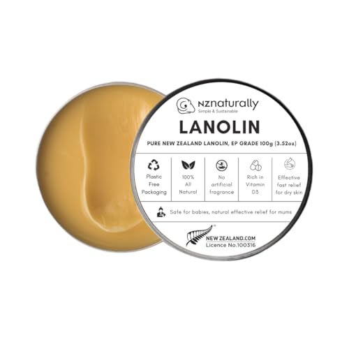 Image of Pure New Zealand Lanolin EP Grade 100g- Effective nipple cream rich in vitamin D3