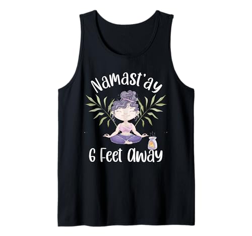 Namastay 1,8 m langes süßes Mädchen Meditation Aromatherapie Frauen Tank Top