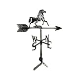 Montague Metal Products - Weathervane - Cast Aluminum Weathervane -Includes Roof Mount - 6 Colors Available (Horse, Black)