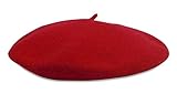 Hat Attack Women's Wool Beret, Red, One Size