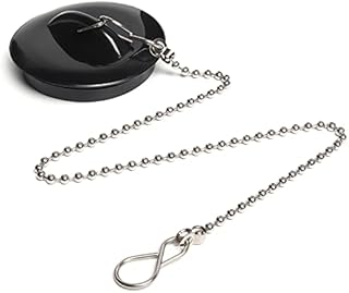 Duxzomk Kitchen Sink Plug,Drain Stopper Universal Bath Plug with Metal Ball Chain for Bathtub, Bathroom,Sink Plug Size Ø 60 to 55 mm