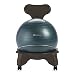 Gaiam Classic Balance Ball Chair – Exercise Stability Yoga Ball Premium Ergonomic Chair for Home and Office Desk with Air Pump, Exercise Guide and Satisfaction Guarantee, Forest