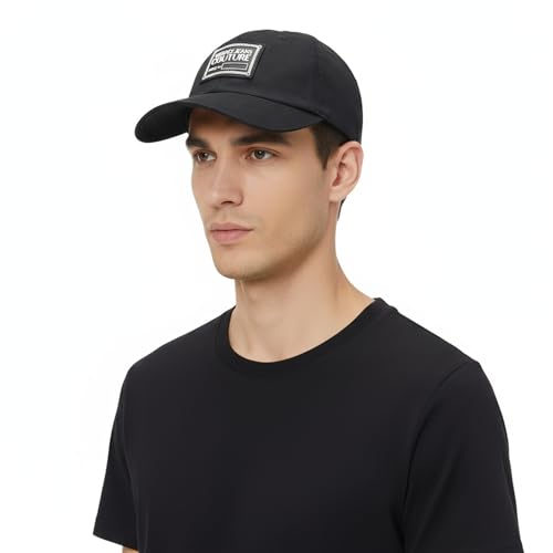 Versace Jeans Couture Black Baseball Cap for Men, Black, One Size