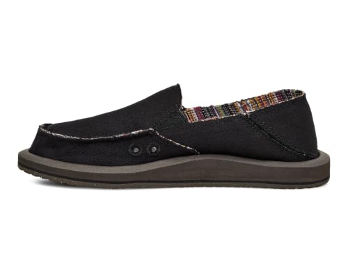 Image of Sanuk Donna Hemp 2 Tone Womens Loafers - Slip On Memory Foam Shoes
