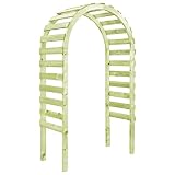 vidaXL Kiefernholz Imprägniert Gartenpergola Rosenbogen Gartenbogen Rankgitter Rankhilfe Torbogen Rosenhilfe Spalier Holzbogen 130x60x230cm