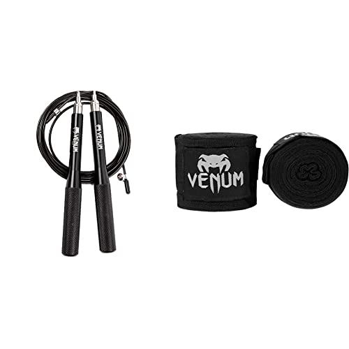 Corde à sauter Venum Thunder EVO - Noir & Kontact Bande Mixte Adulte, Noir, 4 m Cover