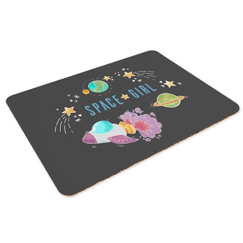 Sets de table anti-rayures liège napperons noir espace grand format pour table propre