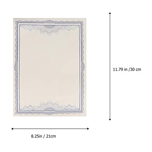 STOBOK 6Pcs Certificado Certificado Do Prêmio A4 Para Impressão de Papel Papel DIY Planície Em Branc