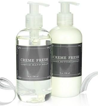 Creme Fresh Liquid Hand Soap & Shea Butter Lotion Set 8 Oz