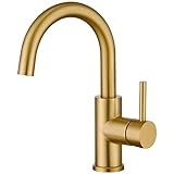 WASSEREINSPARUNG: Wegen schweizer Neoperl Waben Belüfter kann die Wasserhahn Gold mehr als 30% Wasser einsparen. Der ABS Belüfter ist abnehmbarer und um auszutauschen.