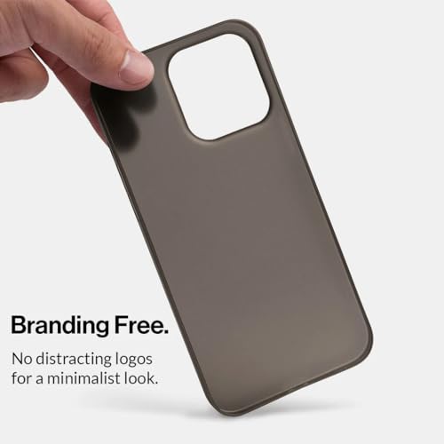 Image of ExpressB for iPhone 16 Case Back Cover | Zero Drop Protection | Perfect for Minimalists | Ultra Thin Anti Scratch Matte Finish Case for iPhone 16 (Ash Black)