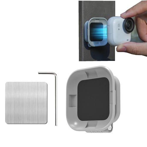 For Insta360 GO Ultra用マグネットマウント 磁気吸着 安定性 磁気ブラケット デスクトップベース 180度角度調整可能 シリコンパッド付き 傷防止 滑り止め For Insta360 Go Ultraカメラ用アクセサリー