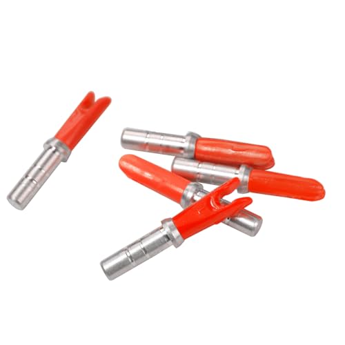 20PCS Archery Arrow Nocks ID 4.2mm/.165\" Aluminium Insert Arrow Nock Tail for DIY Hunting Shooting Arrows