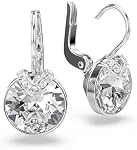 Swarovski Bella V Crystal Earrings, Grey, Yellow, Clear, Rose Color Crystals, Part of the Swarovski Bella V Collection