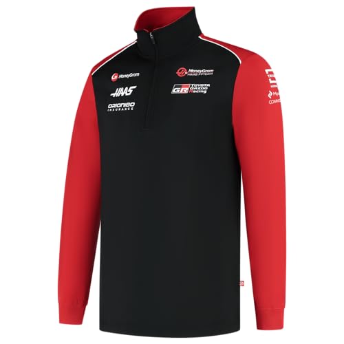 Haas Racing F1 2025 Team 1/4 Zip Fitted Sweater3