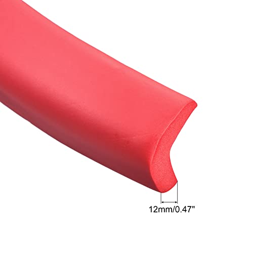 Image of uxcell Corner Guards Edge Protectors 6.56ft(2M), Foam Safety Bumper L Shape for Furniture Corner Table Edge Guard, Red