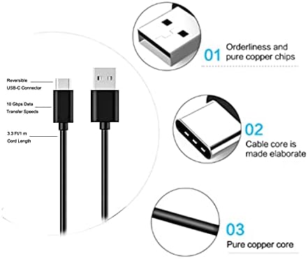 Replacement for Samsung Smart TV Remote Control Charger 2025- USB Type C Charging Cable for Samsung Solar Remote, Frame, SolarCell, QLED/Voice Remotes Cord Aapter