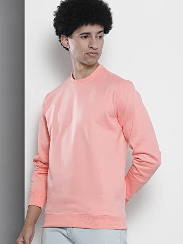 Image of The Indian Garage Co Men Regular Fit Solid Crew Neck Overhead Sweatshirt