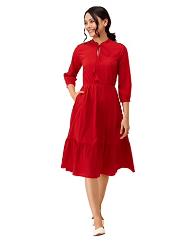 Image of AASK Women Fit and Flare Dress