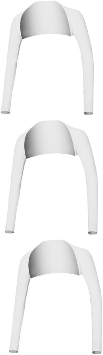 SUPVOX 2pcs Sunscreen Gloves Cool Sleeves White Miss