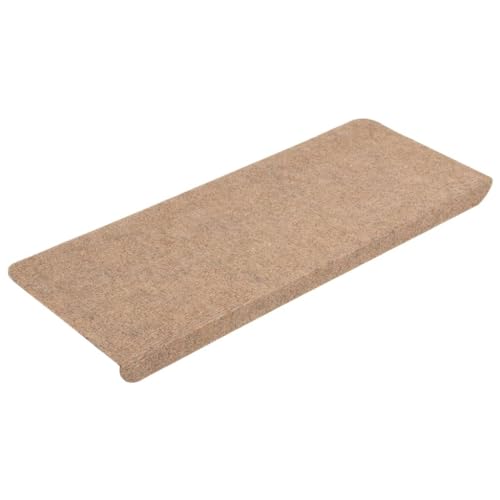 vidaXL Tappetini Autoadesivi per Scale Beige