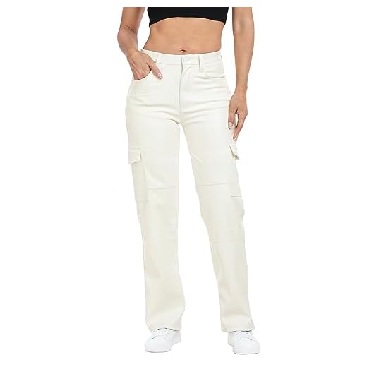 25 Cozy Winter Outfit Ideas for Women (Style Guide) Faux Leather Cargo Pants