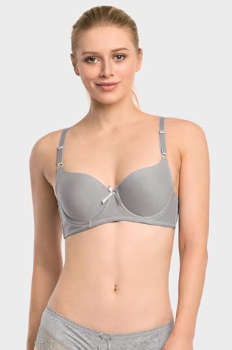 Image of Mamia Women's Basic Plain Bras, Pack of 6