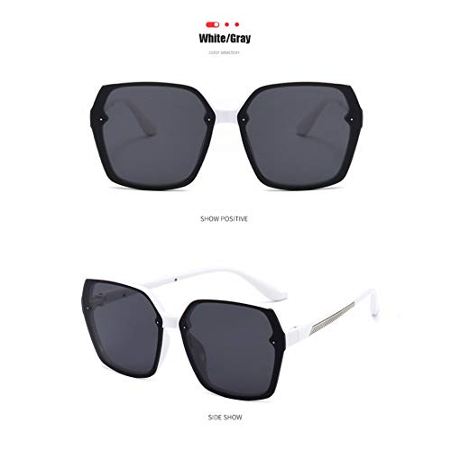 Preisvergleich Produktbild HONGYAN Übergroße Quadratische Sonnenbrille Damenrahmen Sonnenbrille Für Damen Uv400 Shades