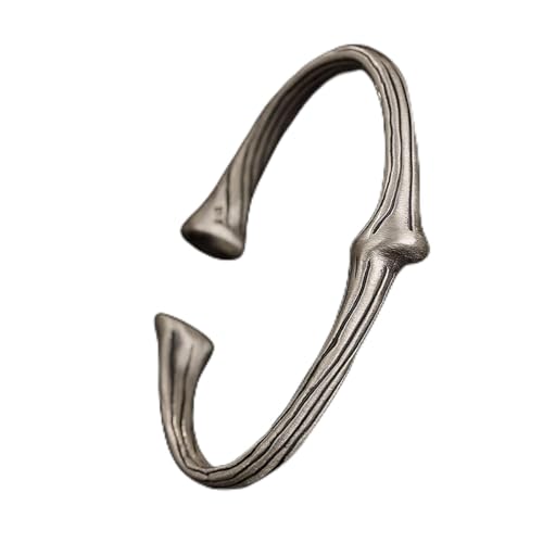 Bracelet ouvert mat pur s990 | Bijoux jonc ajustable homme et femme