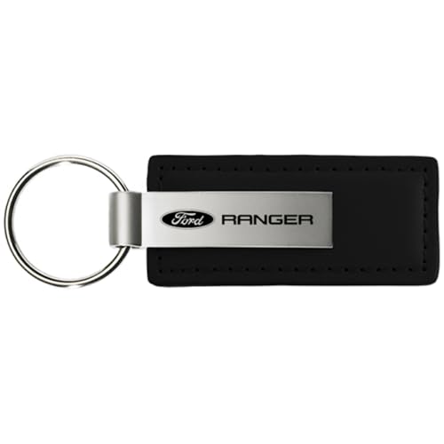 AU-TOMOTIVE GOLD, Inc. Officially Licensed Black Leather Key Fob for Ford Ranger