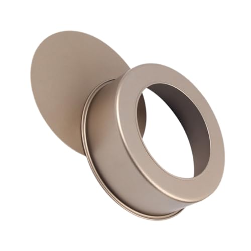 Cabilock Round Cake Mold Nonstick Stainless Steel Baking for Cakes Mousse Golden