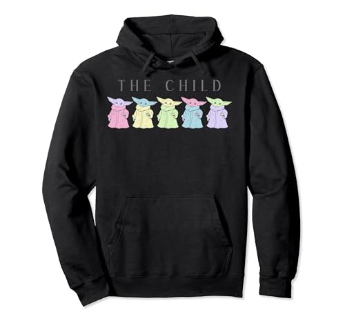 Sweat à capuche The Child Star Wars Mandalorian style pastel pour fan de pop culture