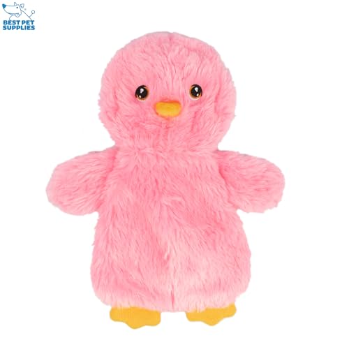 Image of Best Pet Supplies Interactive Squeaky Dog Chew Toy, Ideal Dog Toys for Chewers, Small, Medium & Large Dogs, and Fetch Lovers - Crinkle Chicken (Yellow, Pink, Blue), Large