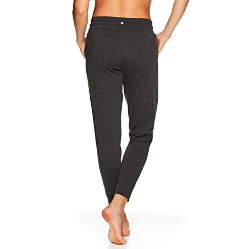 Gaiam Women's Jogger Yoga Pants - Mid Rise Waist Athleisure Fleece Jogging Sweatpants