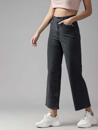 Image of GUTI Womens High Rise Crop Length Jeans()