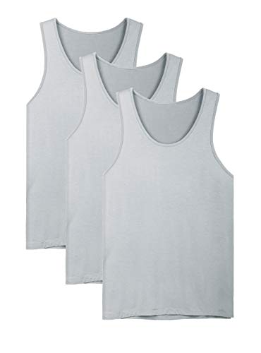 David archy men's bamboo rayon undershirts crew neck tank tops 3 …