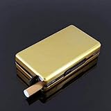 Material: aleación de aluminio de alta calidad. La pitillera es fuerte y duradera y protege el cigarrillo de daños.